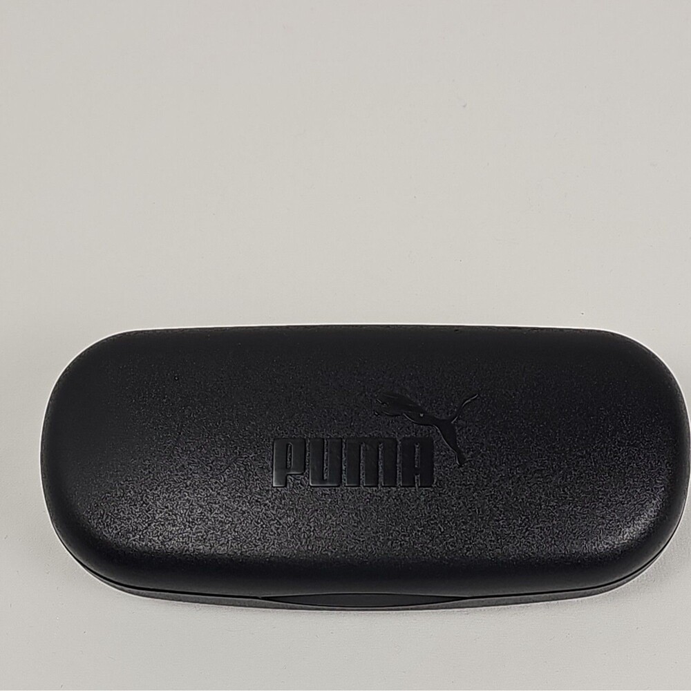PUMA Black Hard Eyeglasses/Sunglasses Case Felt Lined Portable Plastic